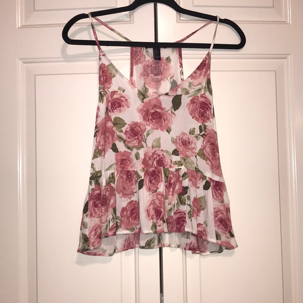 Forever 21 floral tank top